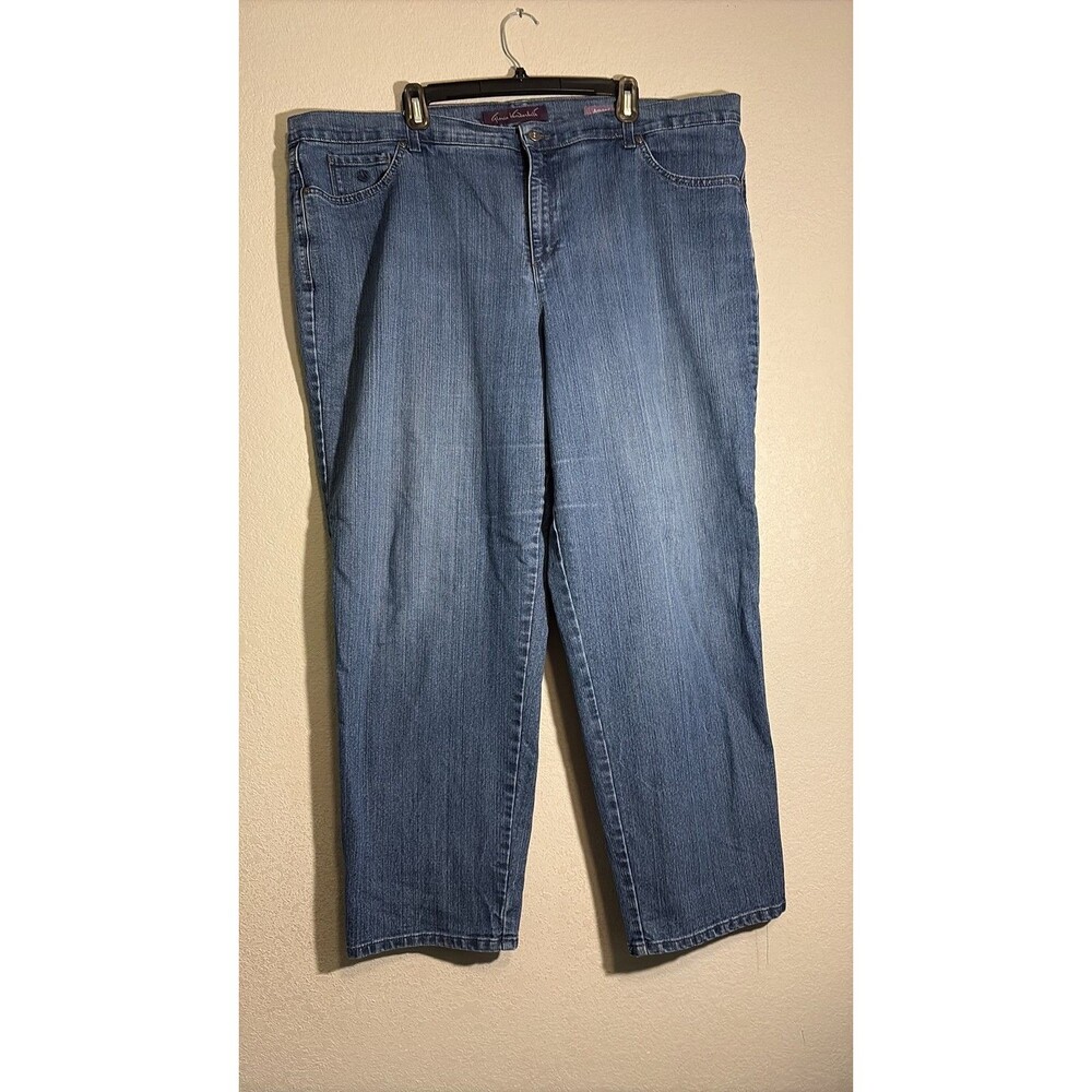 Gloria Vanderbilt Amanda High Rise Tapered Jeans Plus Size 24W